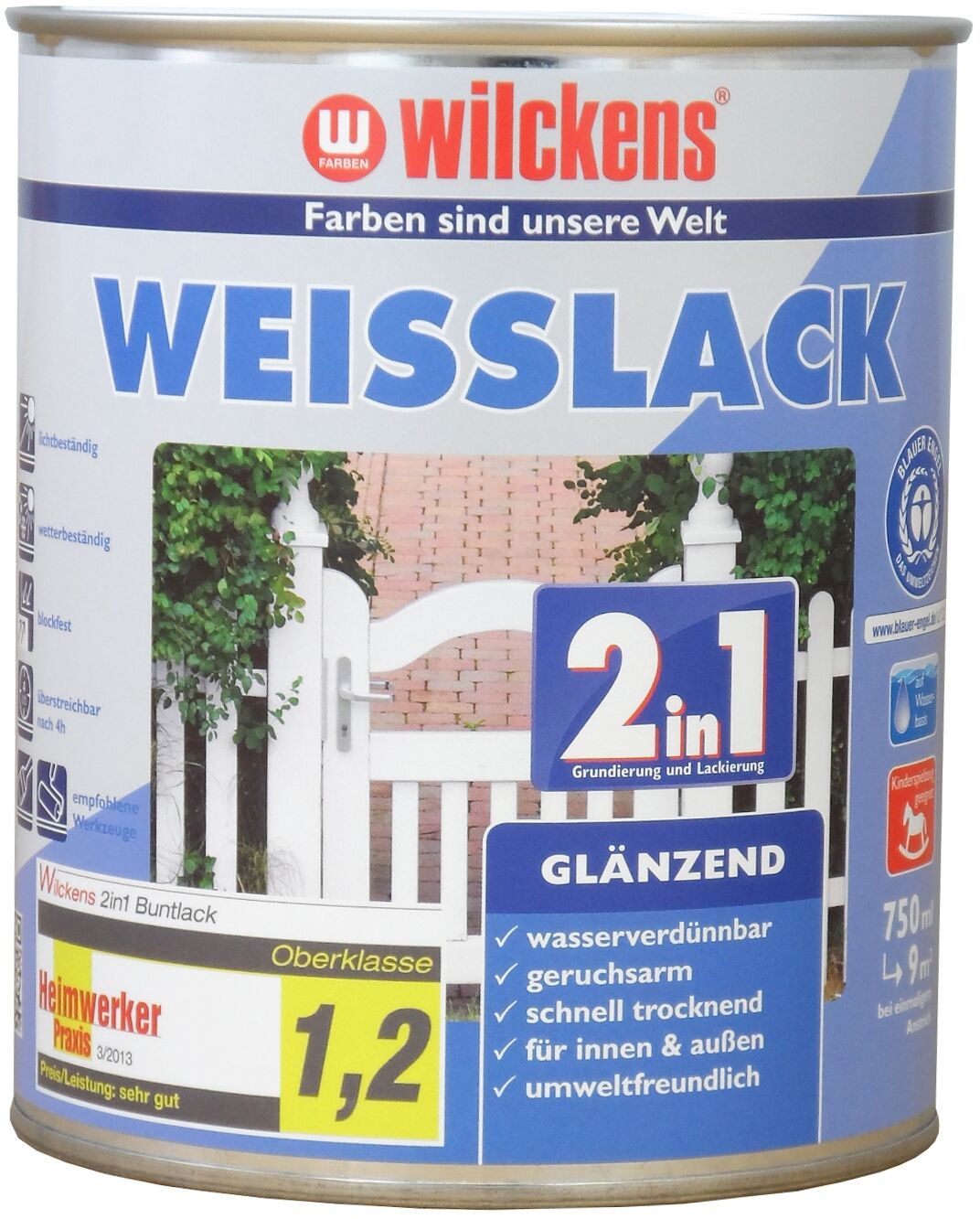 Wilckens Weisslack 2in1 glänzend 0.75l