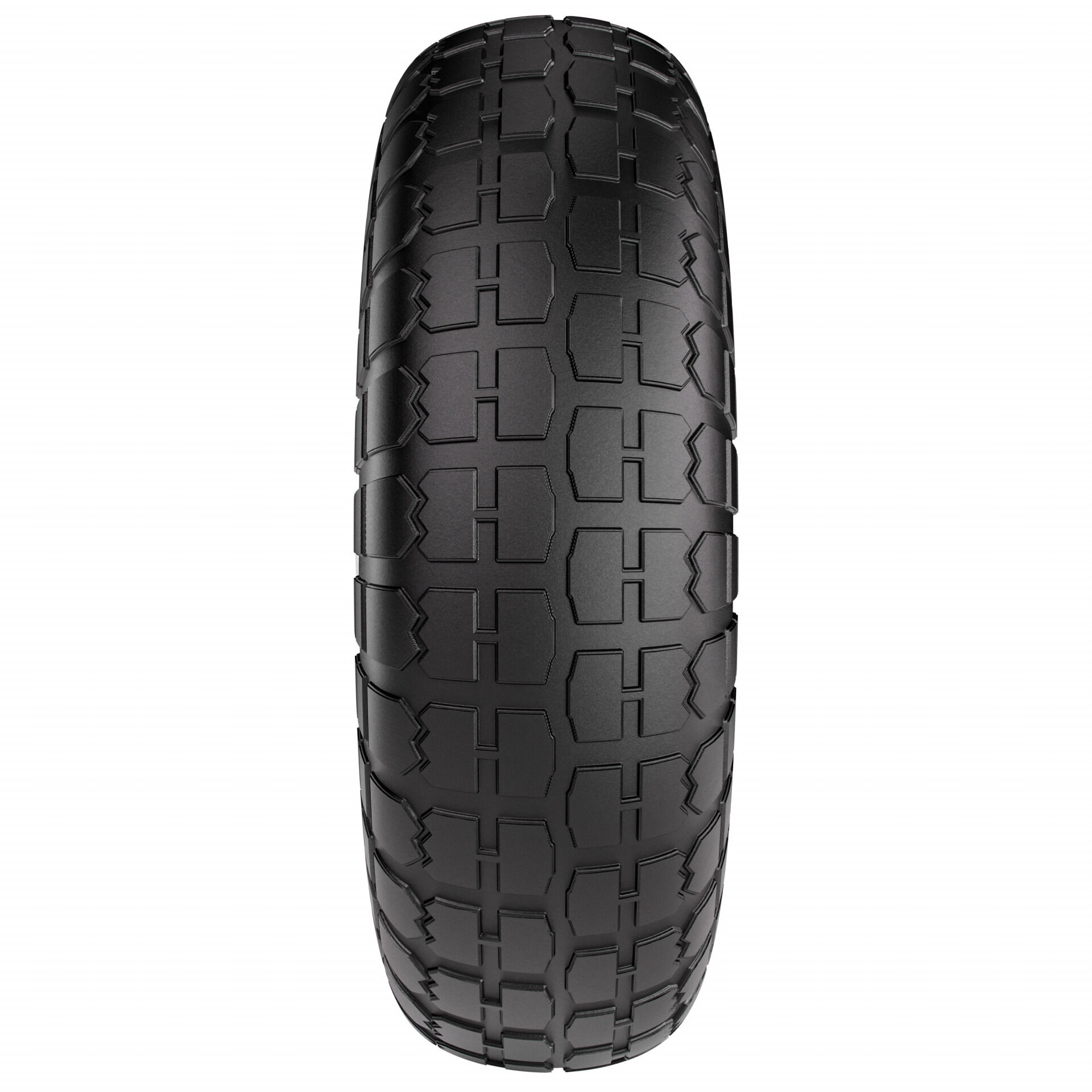 Sackkarrenrad 2er-Set Schwarz Vollgummi