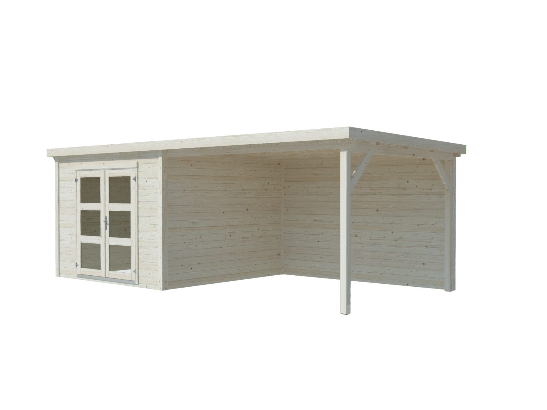 Flachdach Gartenhaus Aktion 66