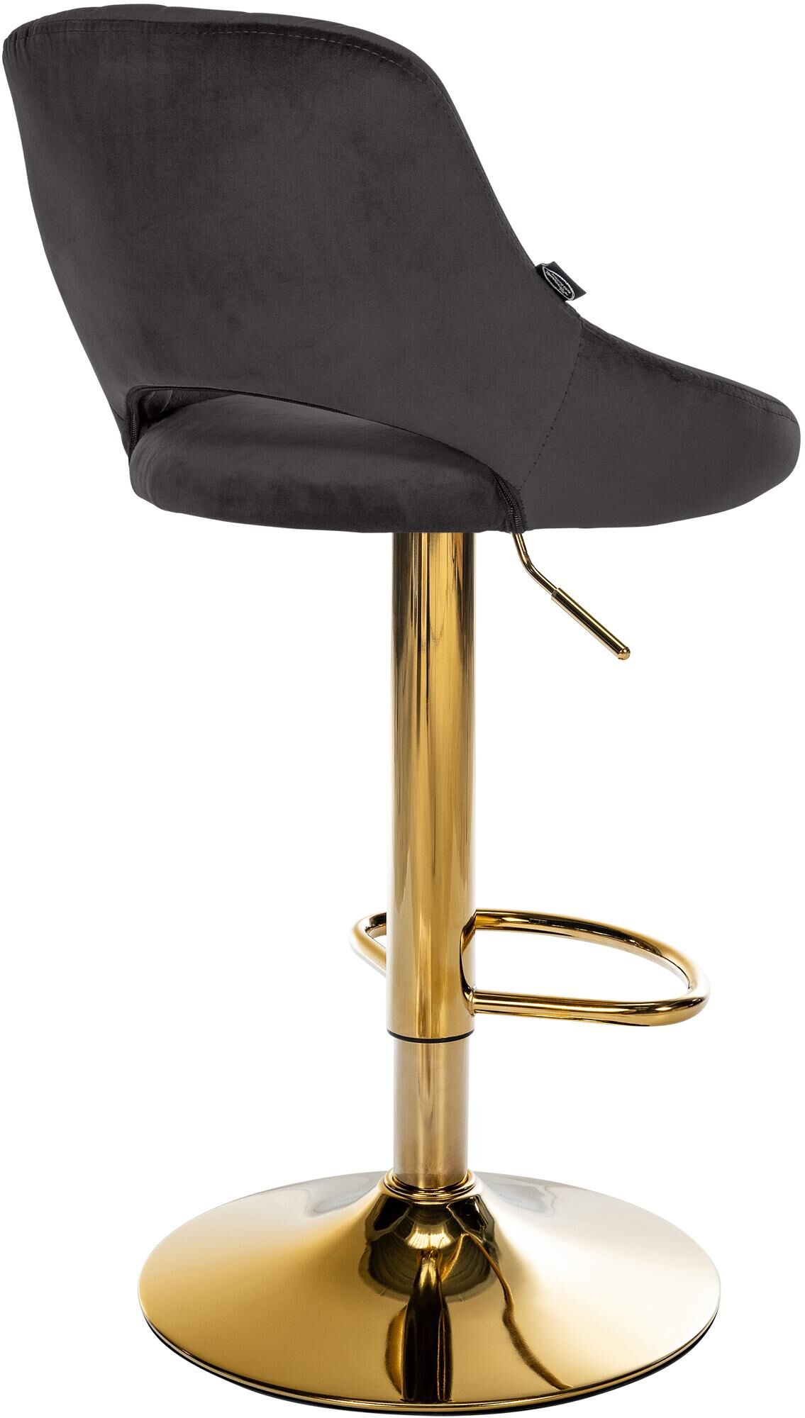 2er Set Barhocker Milet Samt G, schwarz