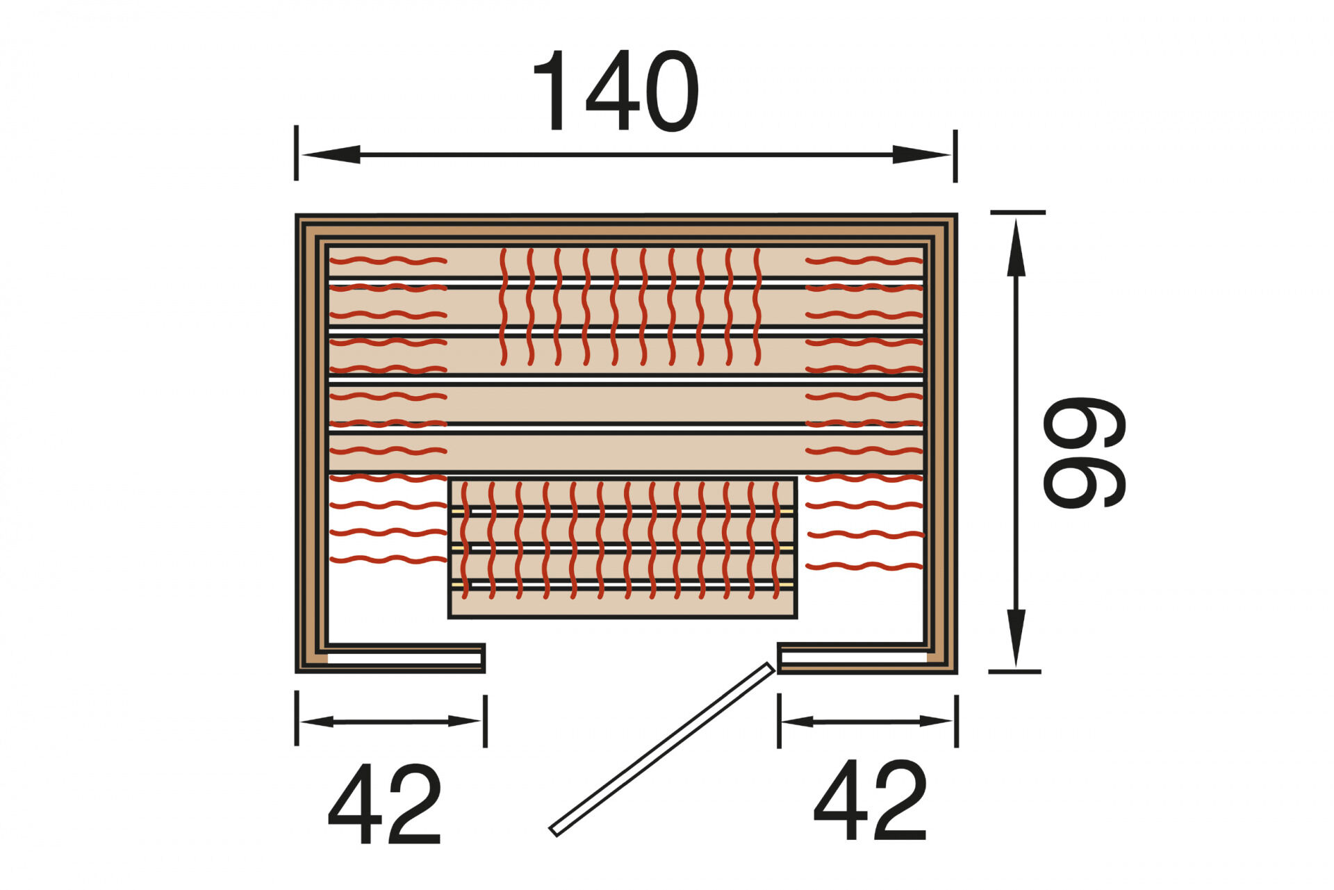 weka Infrarotkabine OSBY 1