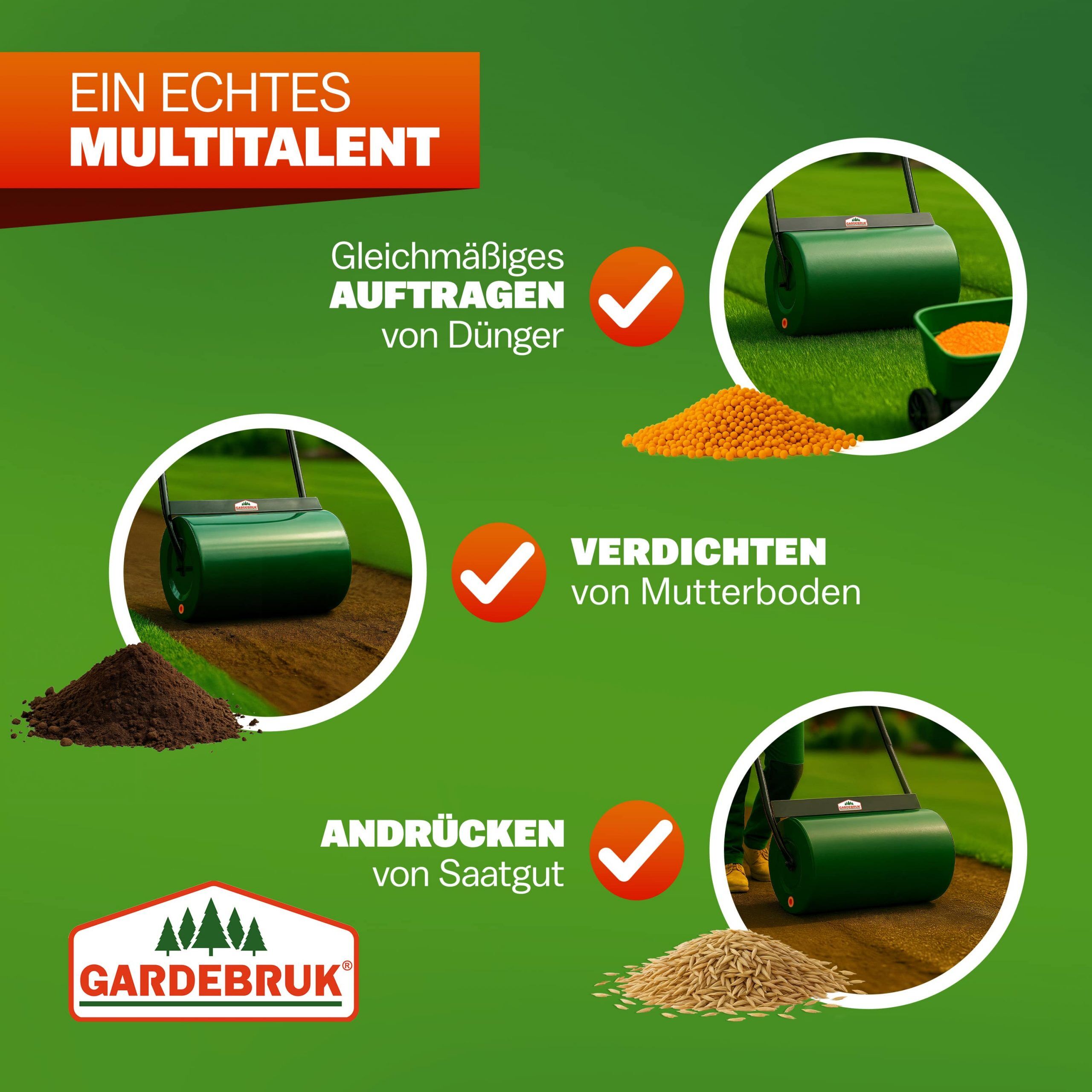 Rasenwalze Grün 60cm