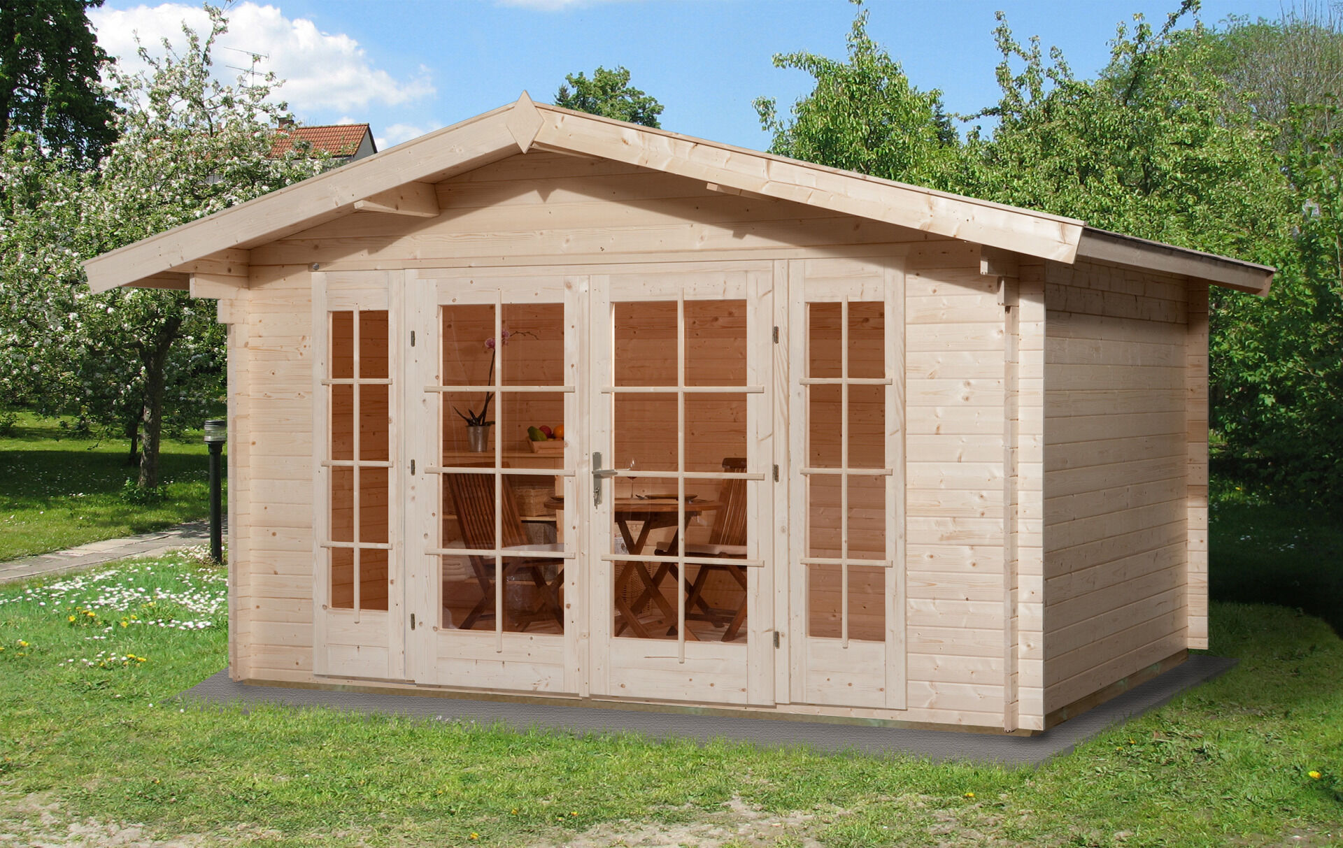 weka Weekendhaus 137 Gartenhaus 4,6x4,5m