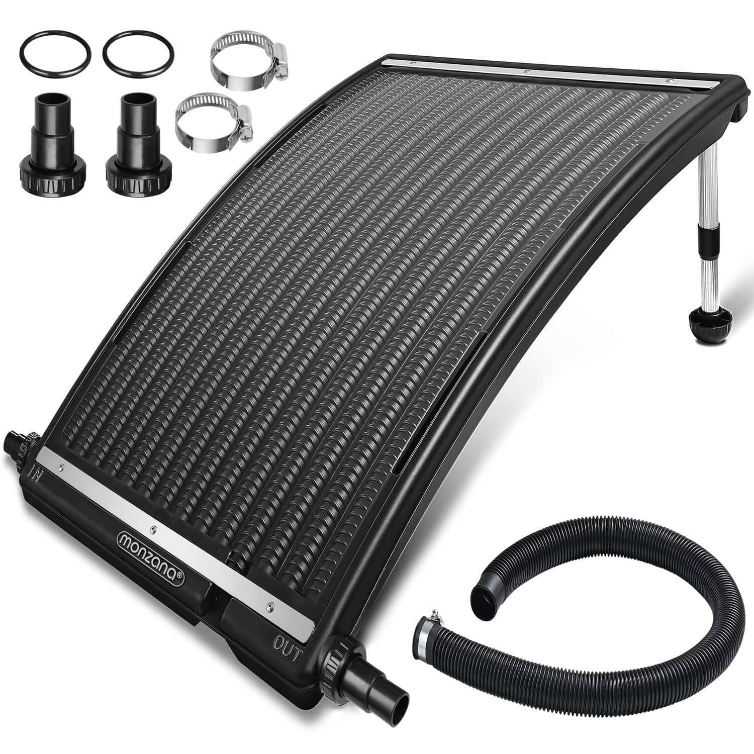 Poolheizung Solar Anthrazit 112x55x14cm Sonnenkollektor Solarheizung