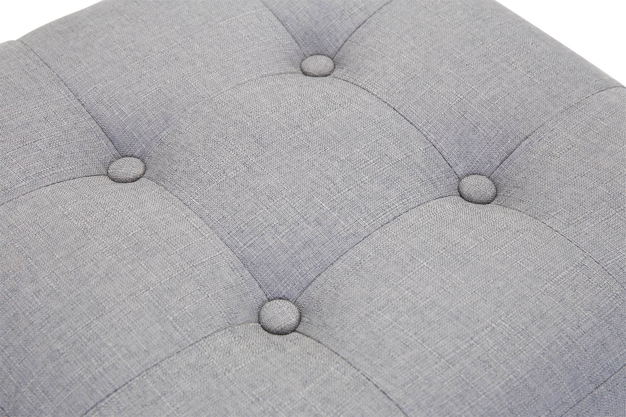 Sitzhocker Pharao, antik-hell, hellgrau