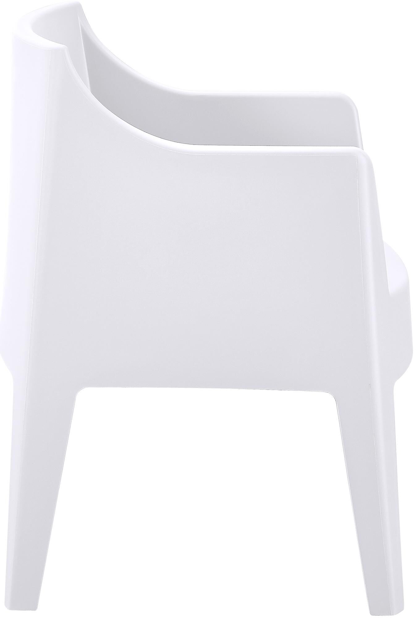 4er Set Stühle Bartal, weiß