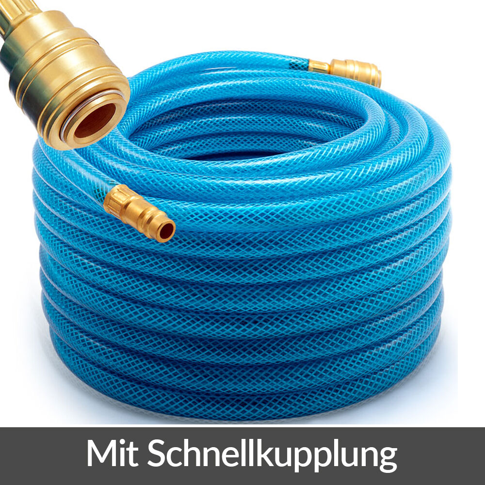 Druckluftschlauch 20m Schnellkupplung/Stecker
