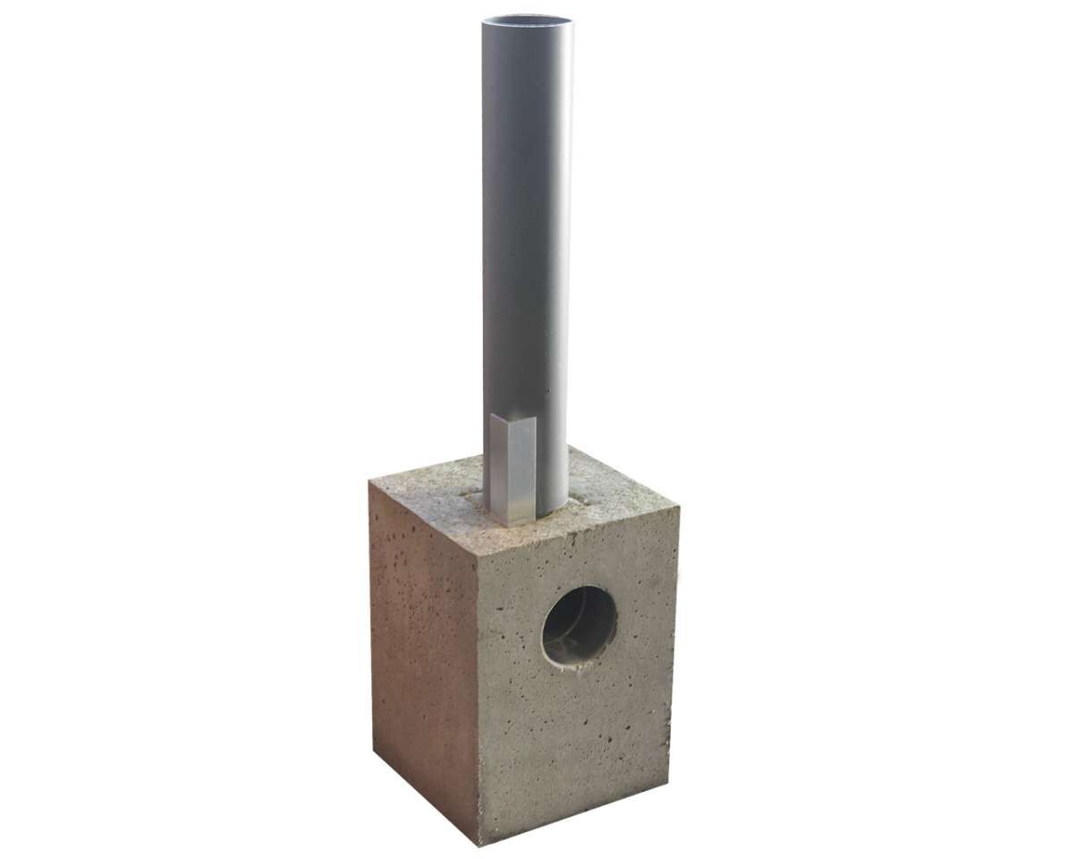 Betonfuß mit Ablauf