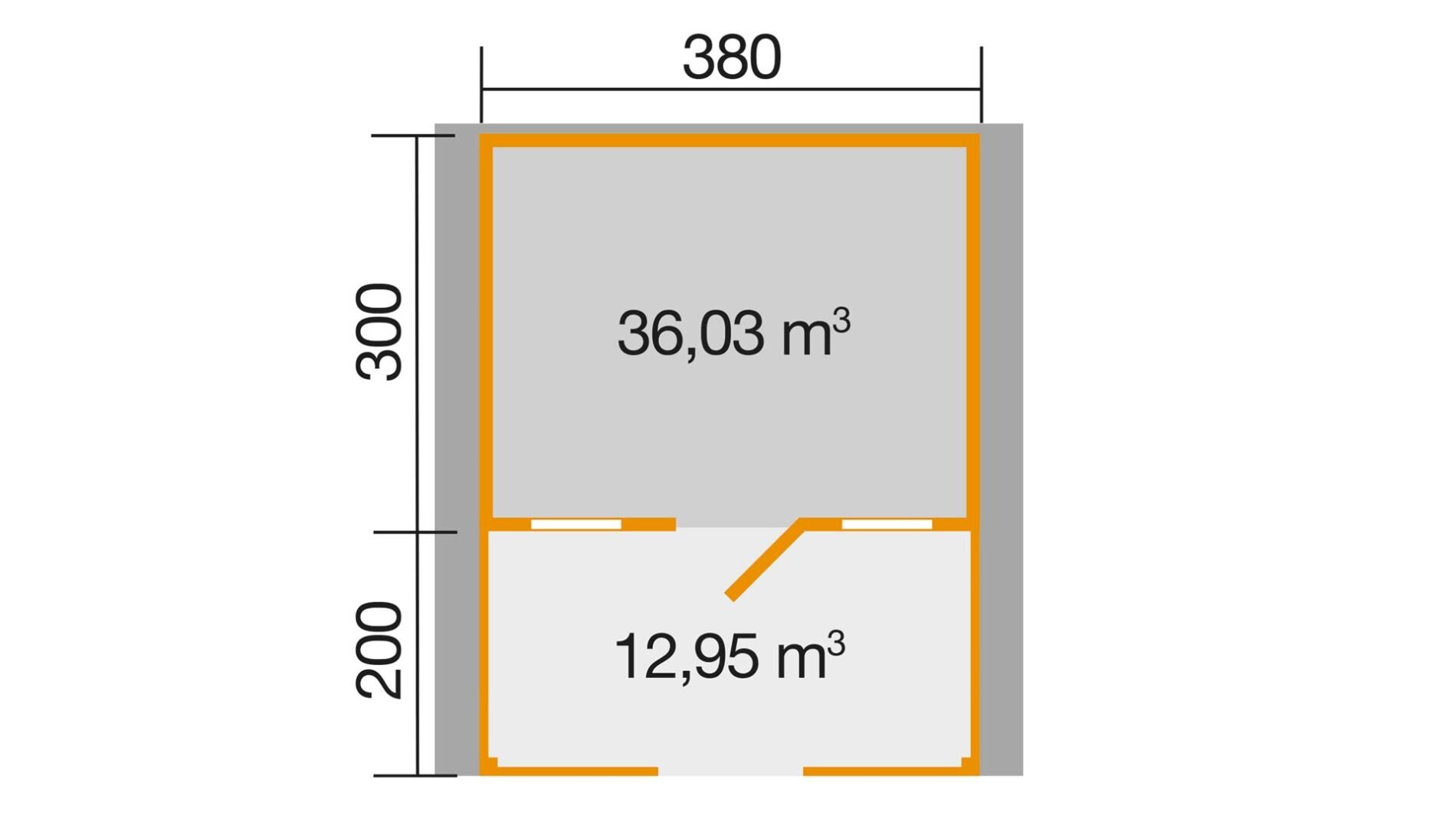 weka Weekendhaus 138 B Gartenhaus 4,5x5,1m