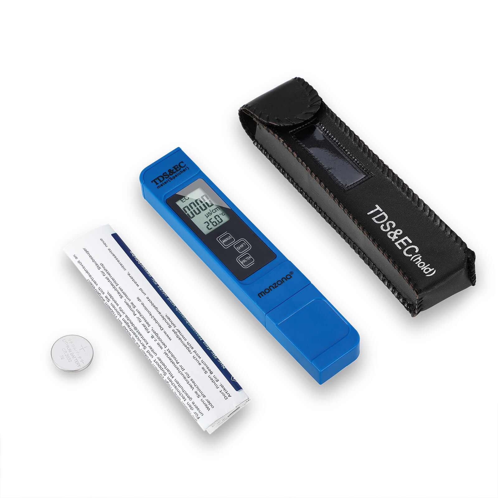 Digitaler Wassertester LCD Anzeige 3in1 TDS-, EC- und Temperaturmessgerät
