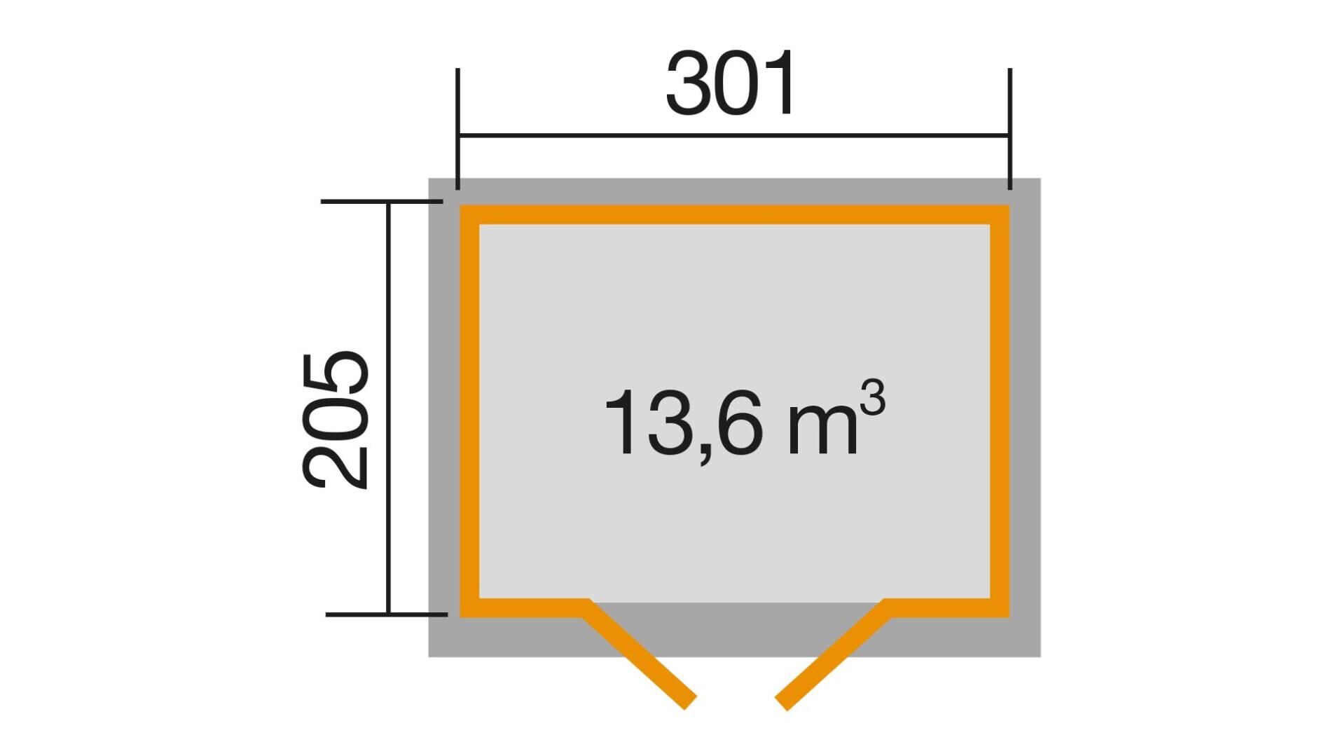 weka Gartenhaus 122 - 3,8x2,4m