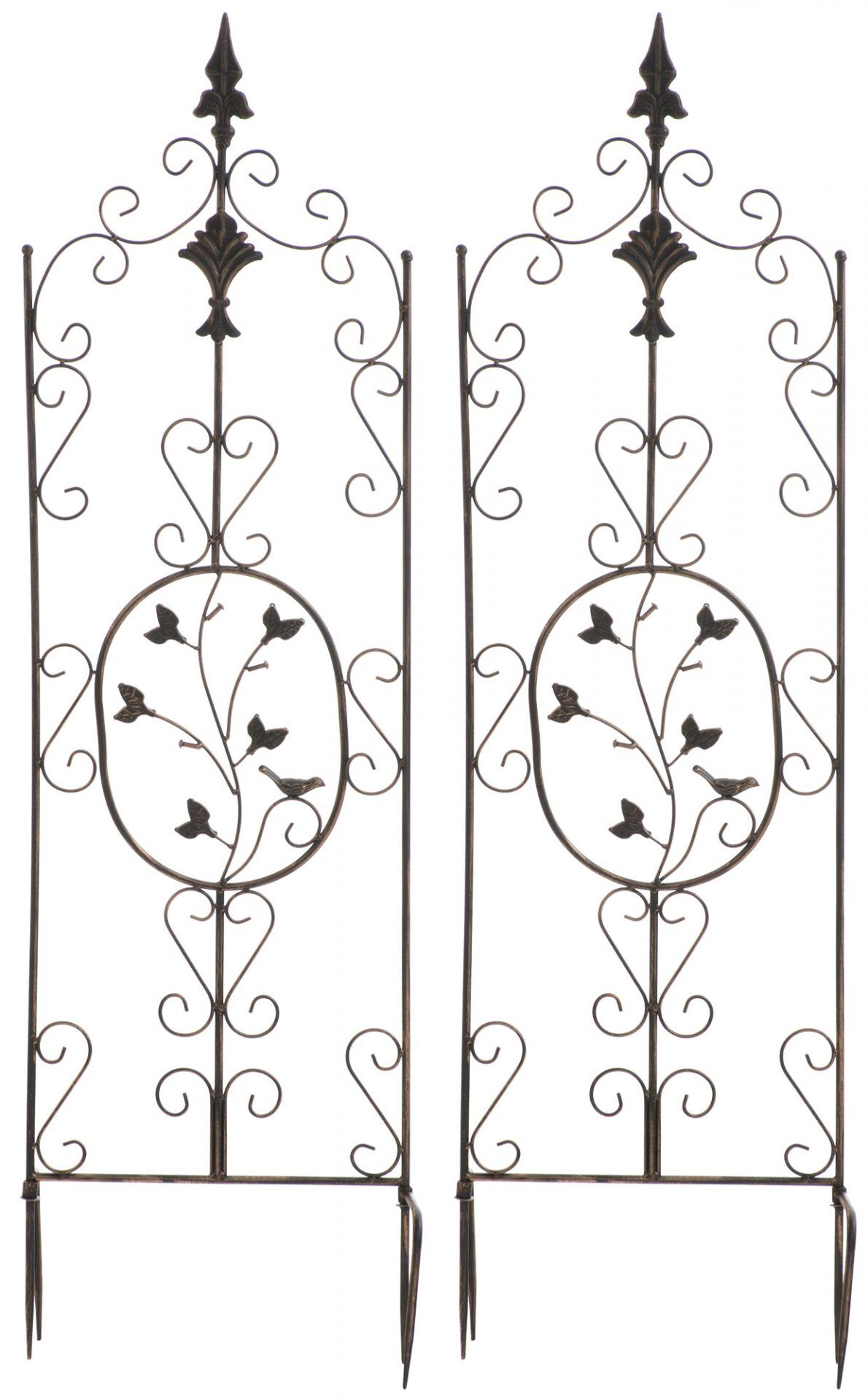 2er Set Rankgitter Burgus, bronze