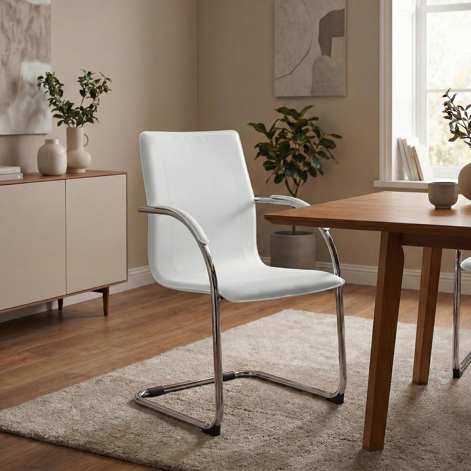 Besucherstuhl Noeleen, weiß