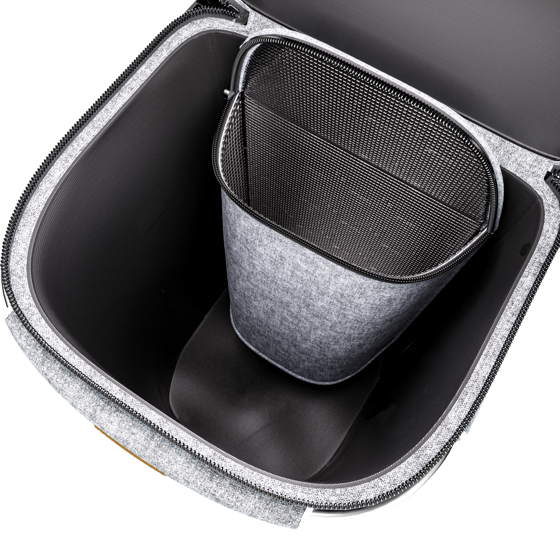 Einkaufstrolley Grau Alu 56L 31x24x54cm