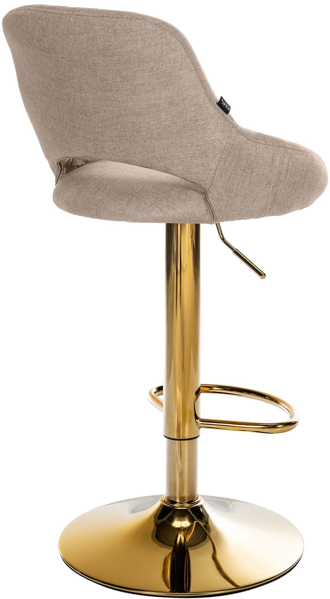 Barhocker Milet Stoff gold, taupe