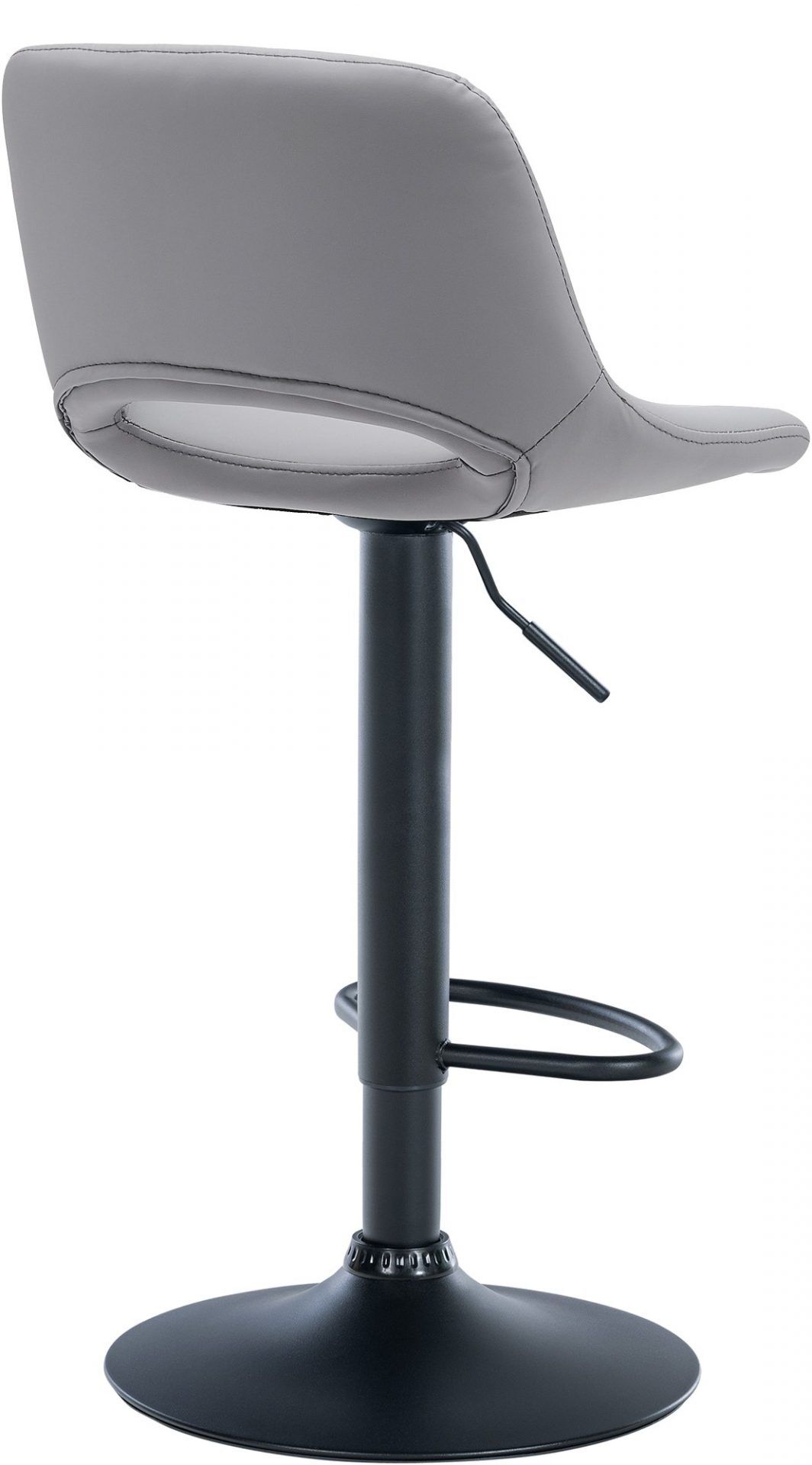 2er Set Barhocker Camden Kunstleder schwarz, grau