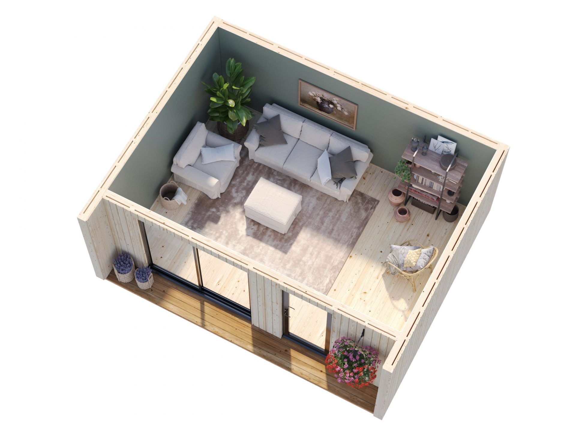 Palmako Tinyhaus Gartenhaus Rebekka 19,4 m²