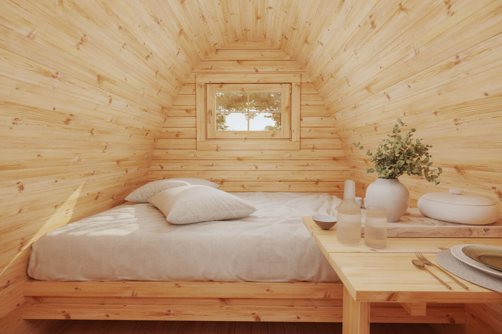 Camping Pod Helsinki 240x350, montiert