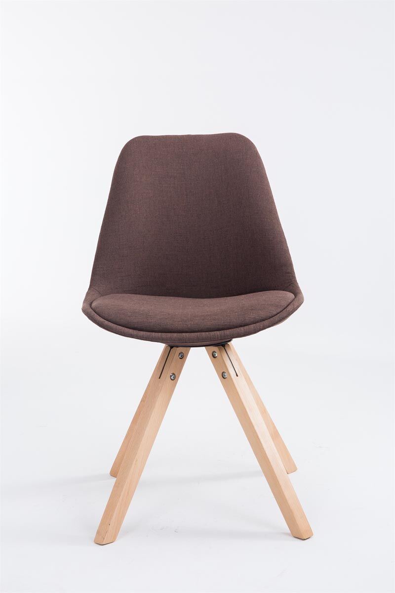 Besucherstuhl Toulouse Stoff Natura Square, braun