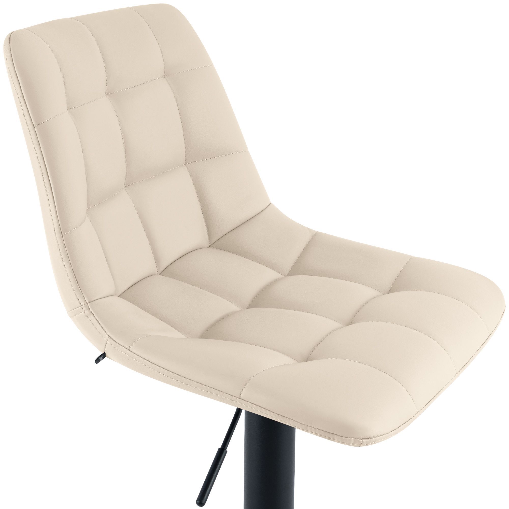 Barhocker Mapun Kunstleder, creme