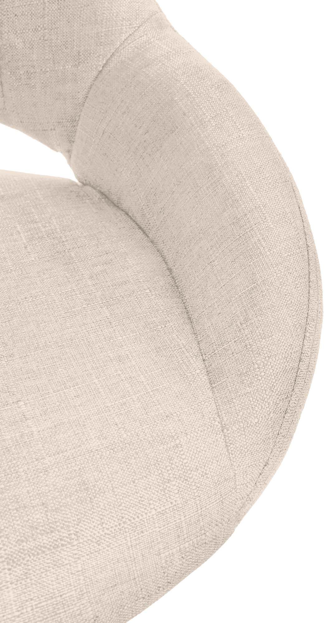 2er Set Barhocker Milet Stoff G, creme