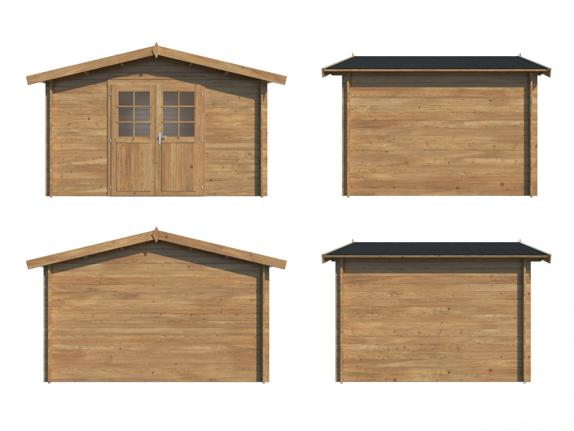 Palmako Gartenhaus Valentine 9,0 m², braun