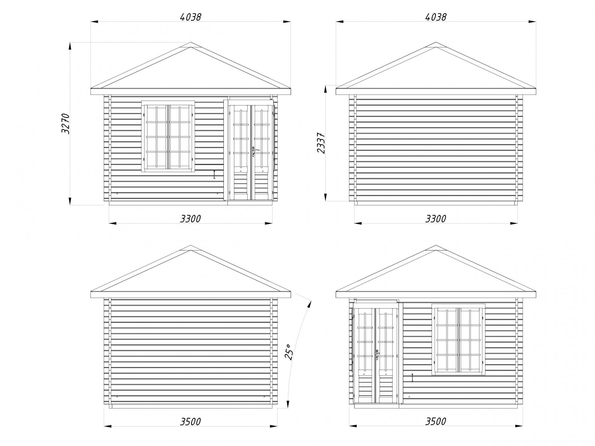 Palmako 5 Eck Gartenhaus Melanie 9,9 m²