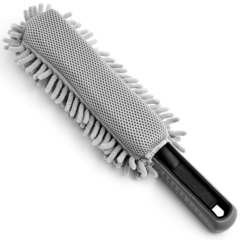 Felgen-Reinigungsbürste Grau Microfaser 34cm