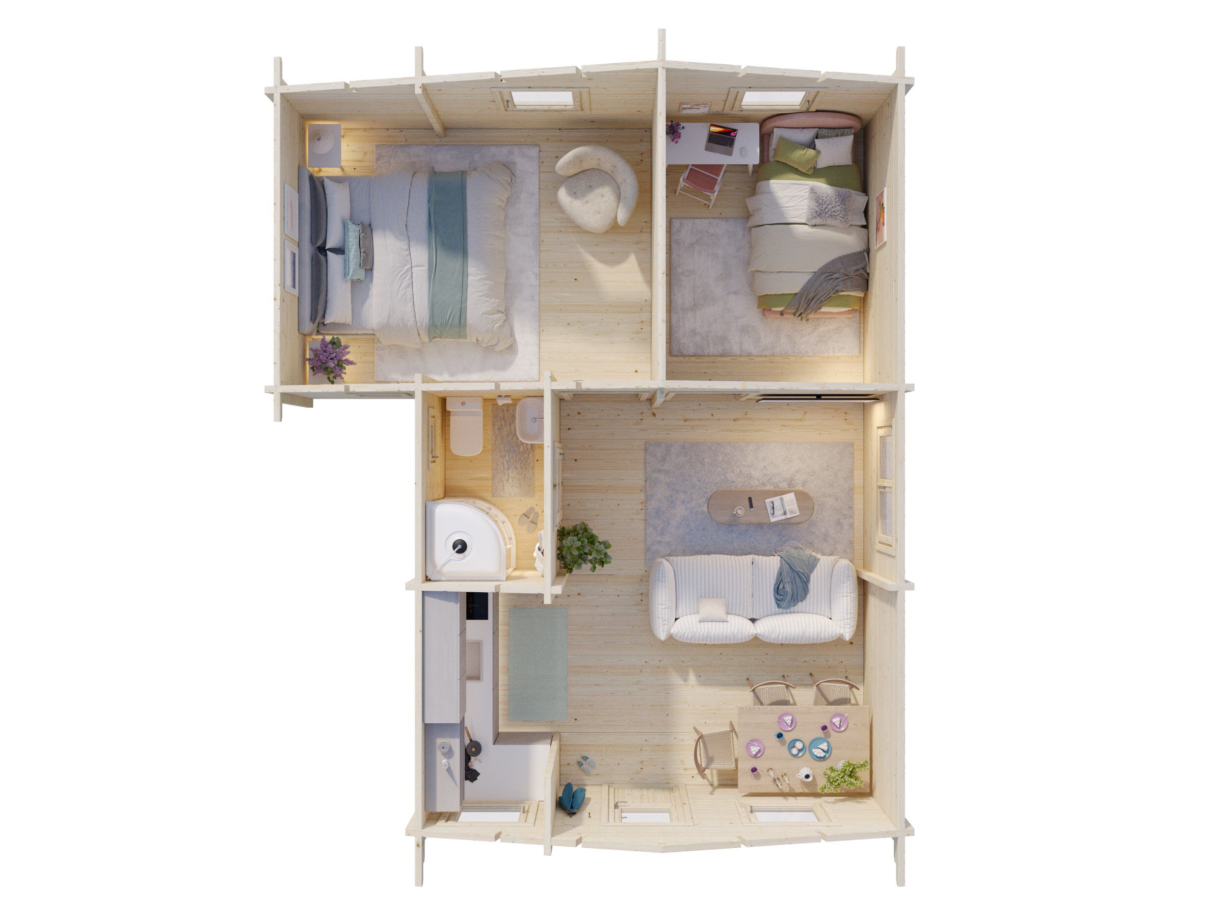 Palmako Ferienhaus Emily 39,2 m²