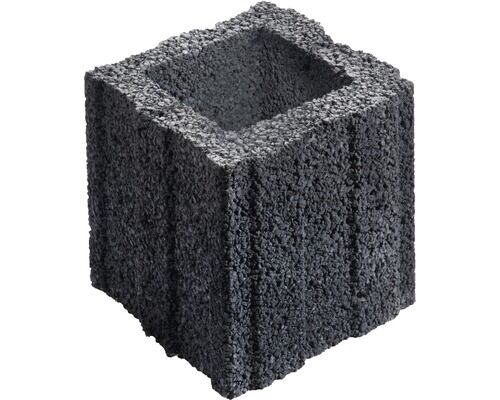 Pflanzstein Bambinoflor 20x20x20 cm, Anthrazit ohne Fase