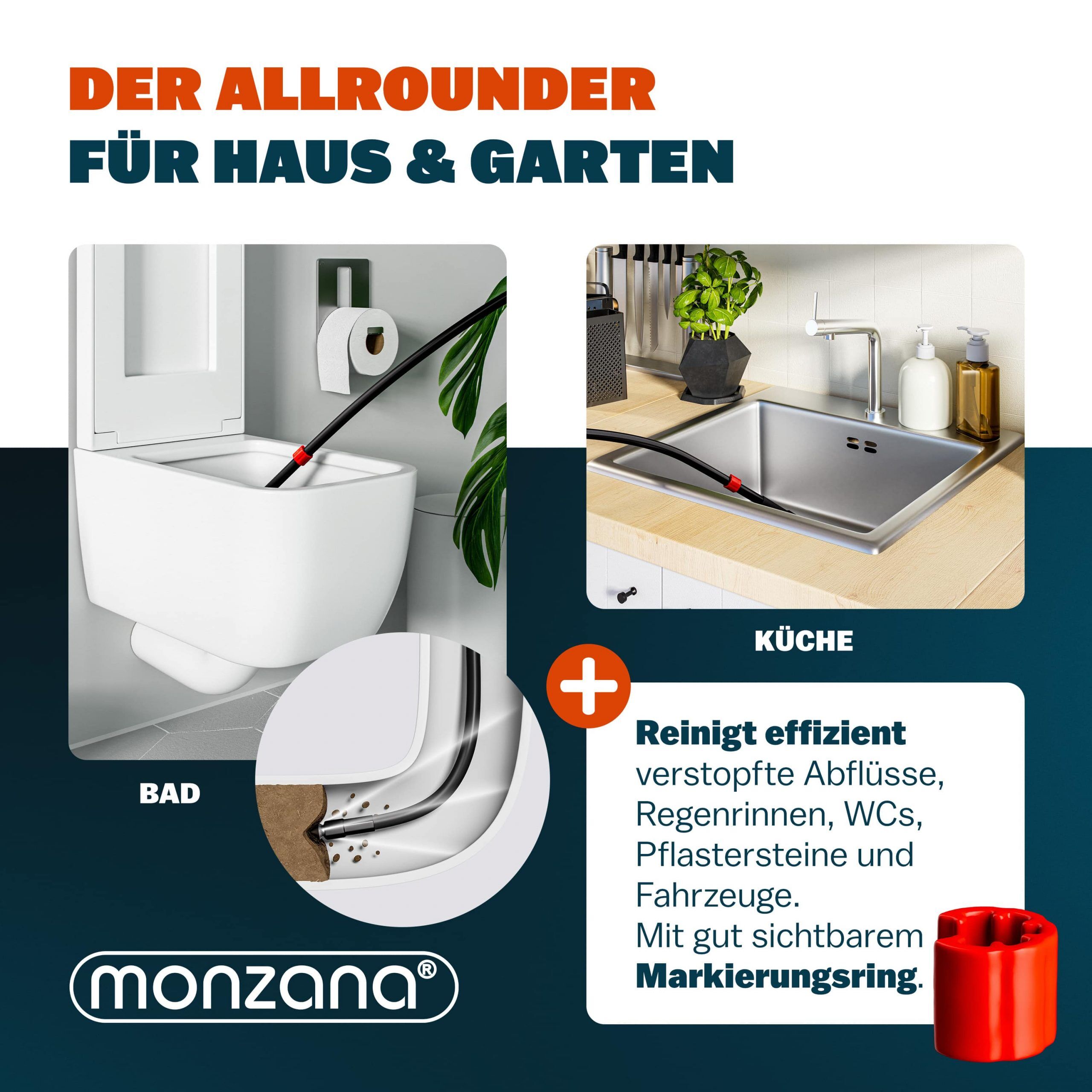 Rohrreinigungsset 15m