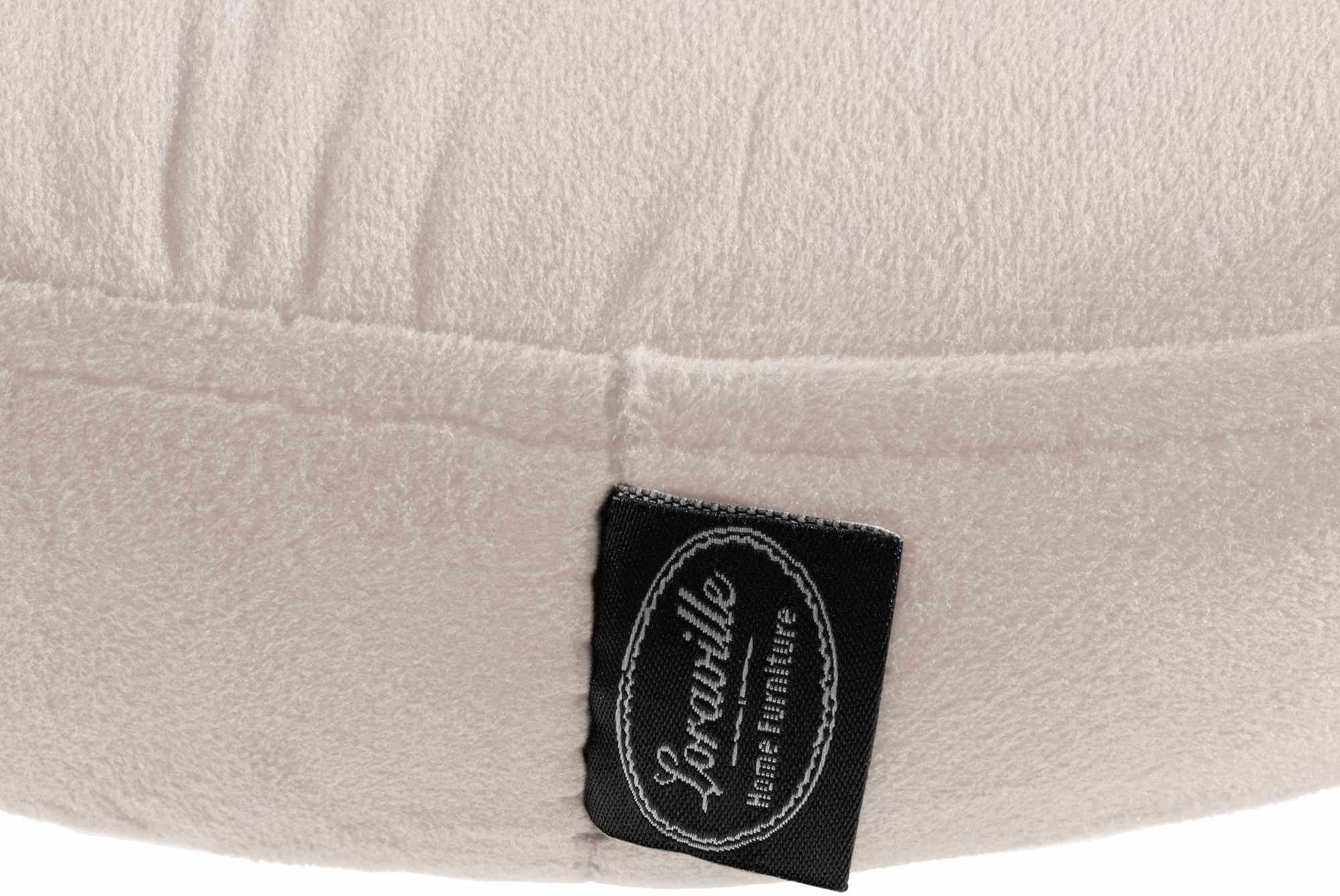 Barhocker Ponte Samt chrom, creme