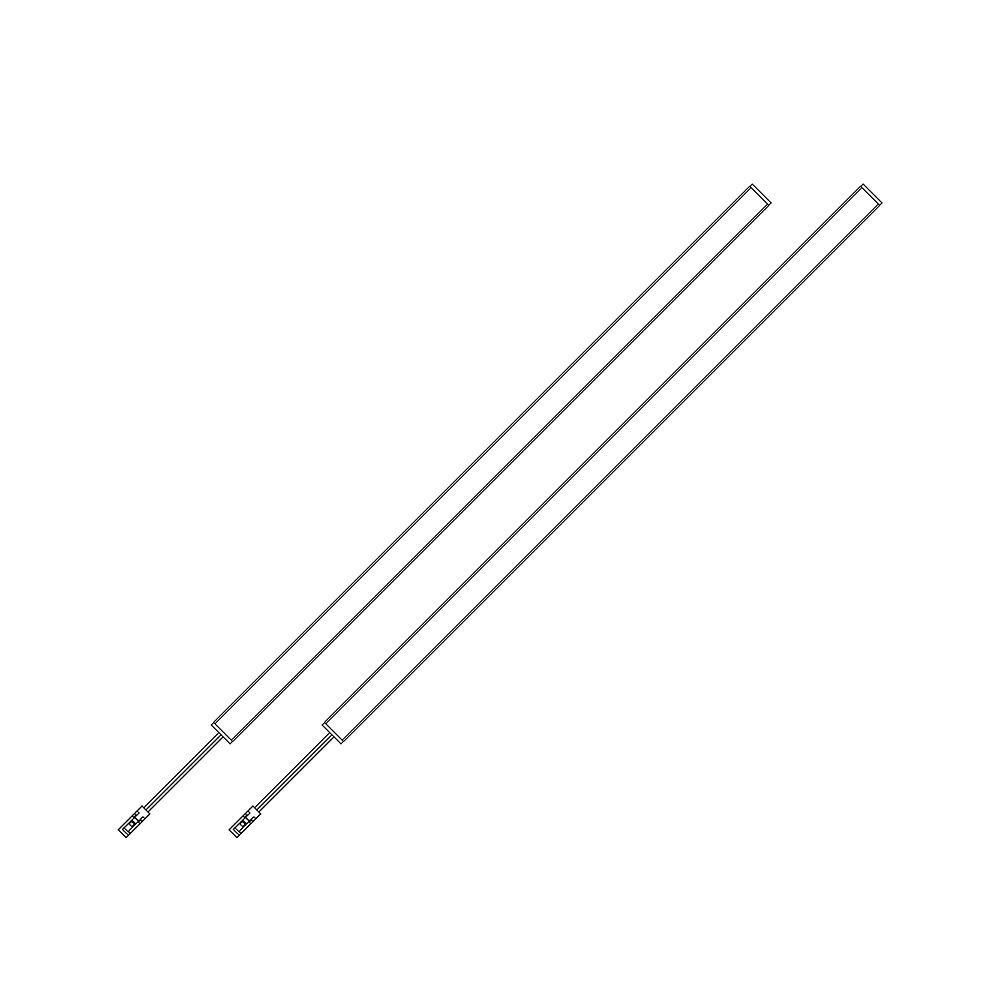 LED Lichtleiste für Akustikpaneel NOX - Ergänzungsset 2 x 100 cm