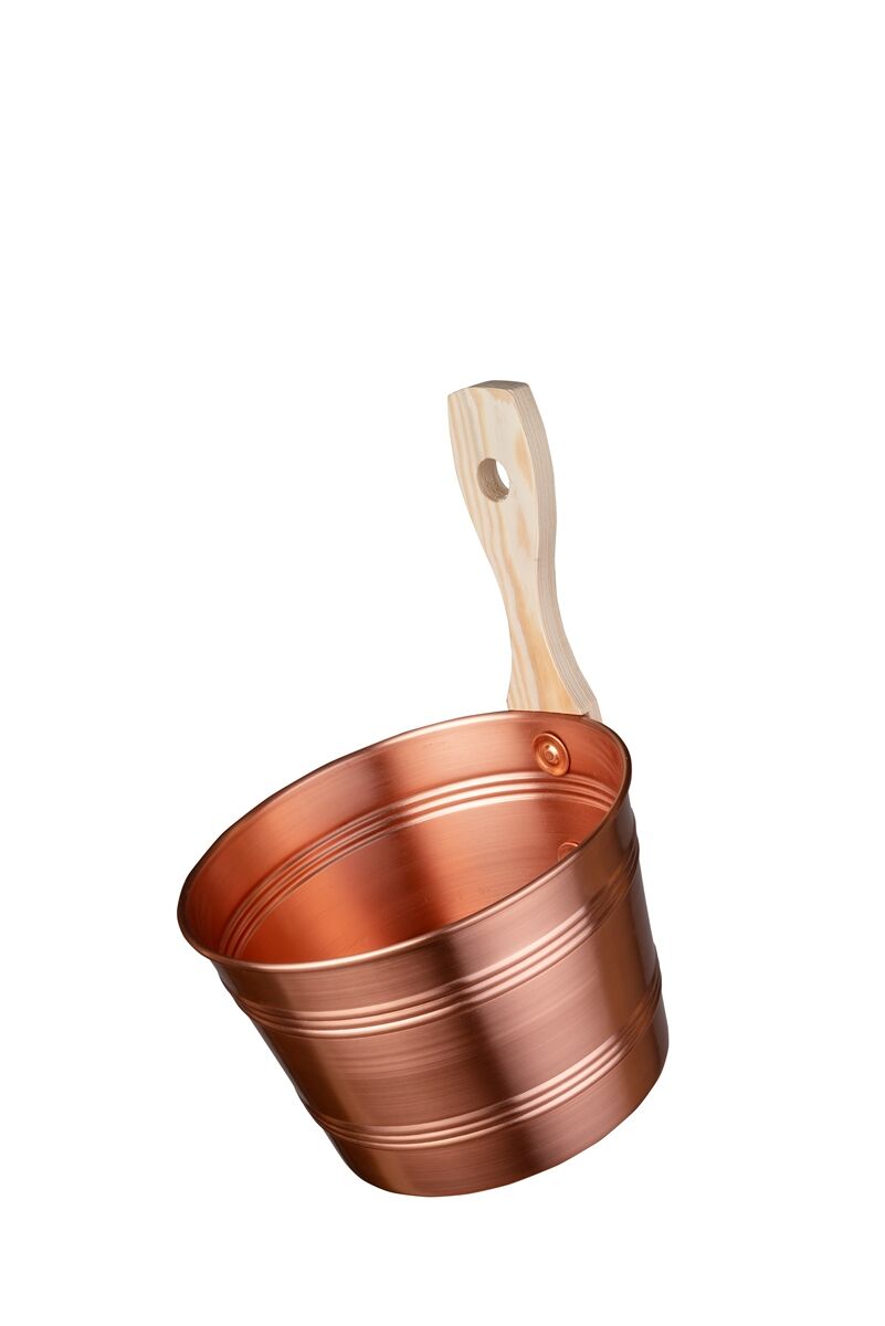 292094 4 L Saunakübel Kupfer