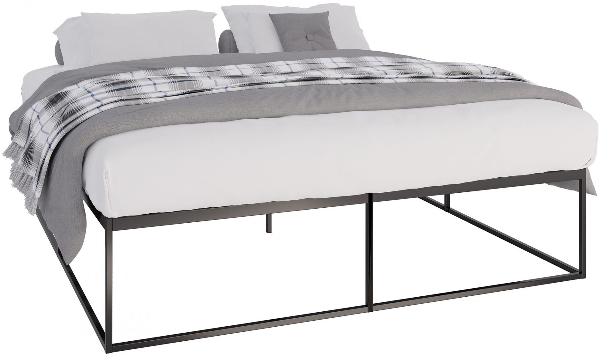 Metallbett Scala 200x180x46 cm, schwarz