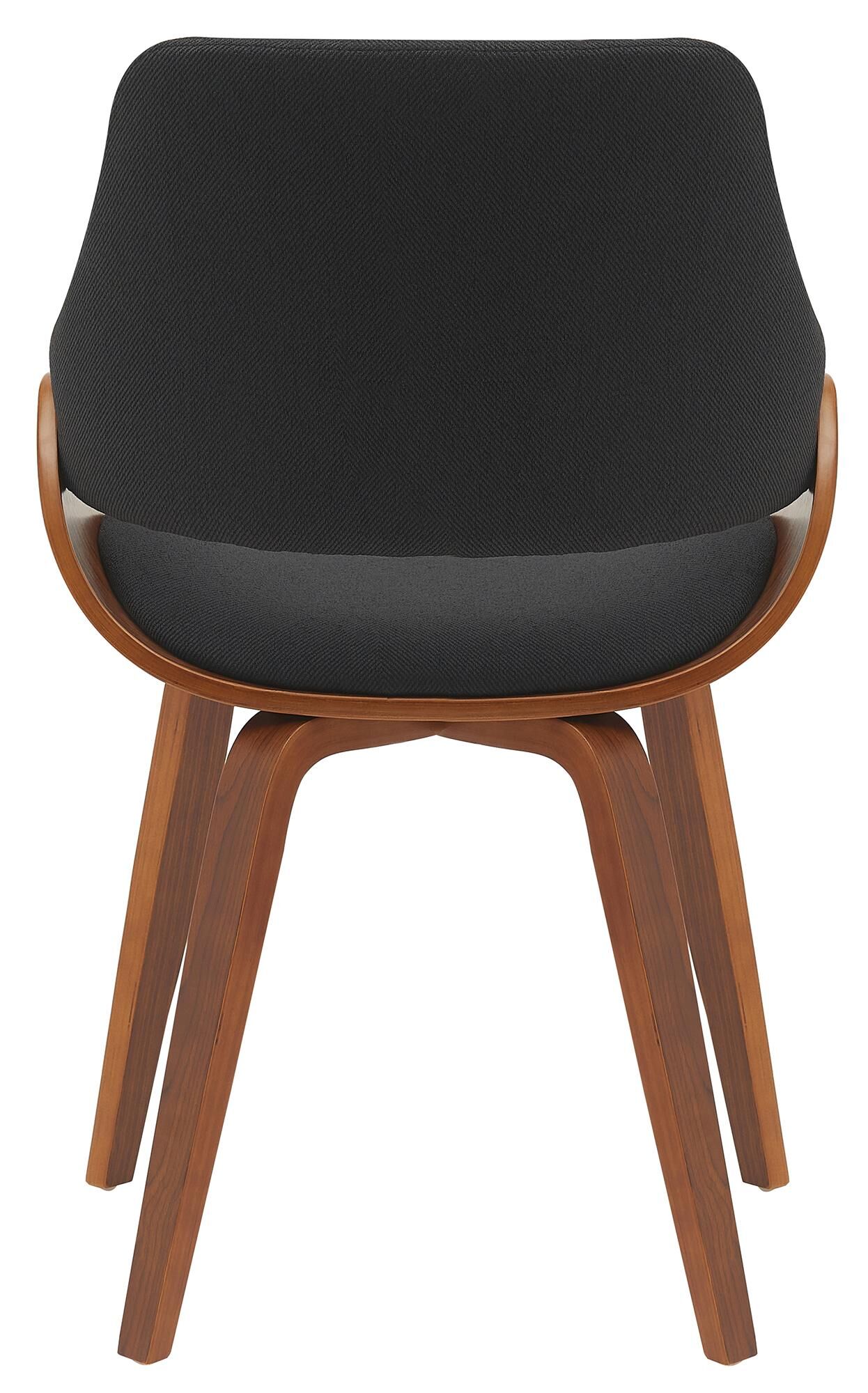 Esszimmerstuhl Vangale Stoff, walnuss/schwarz