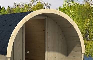 Giebelblenden Set für Saunafass