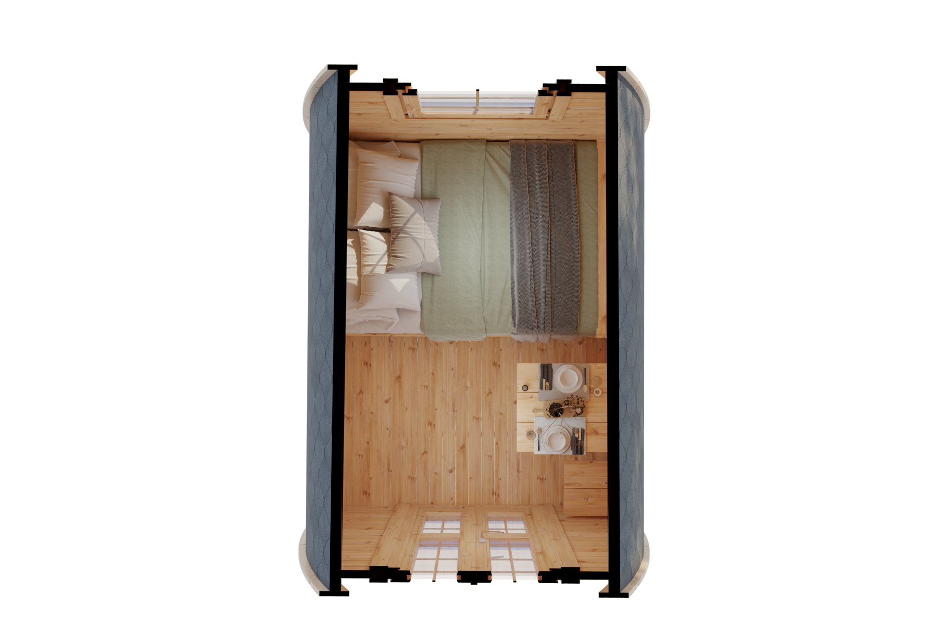 Camping Pod Turku 240x300, montiert