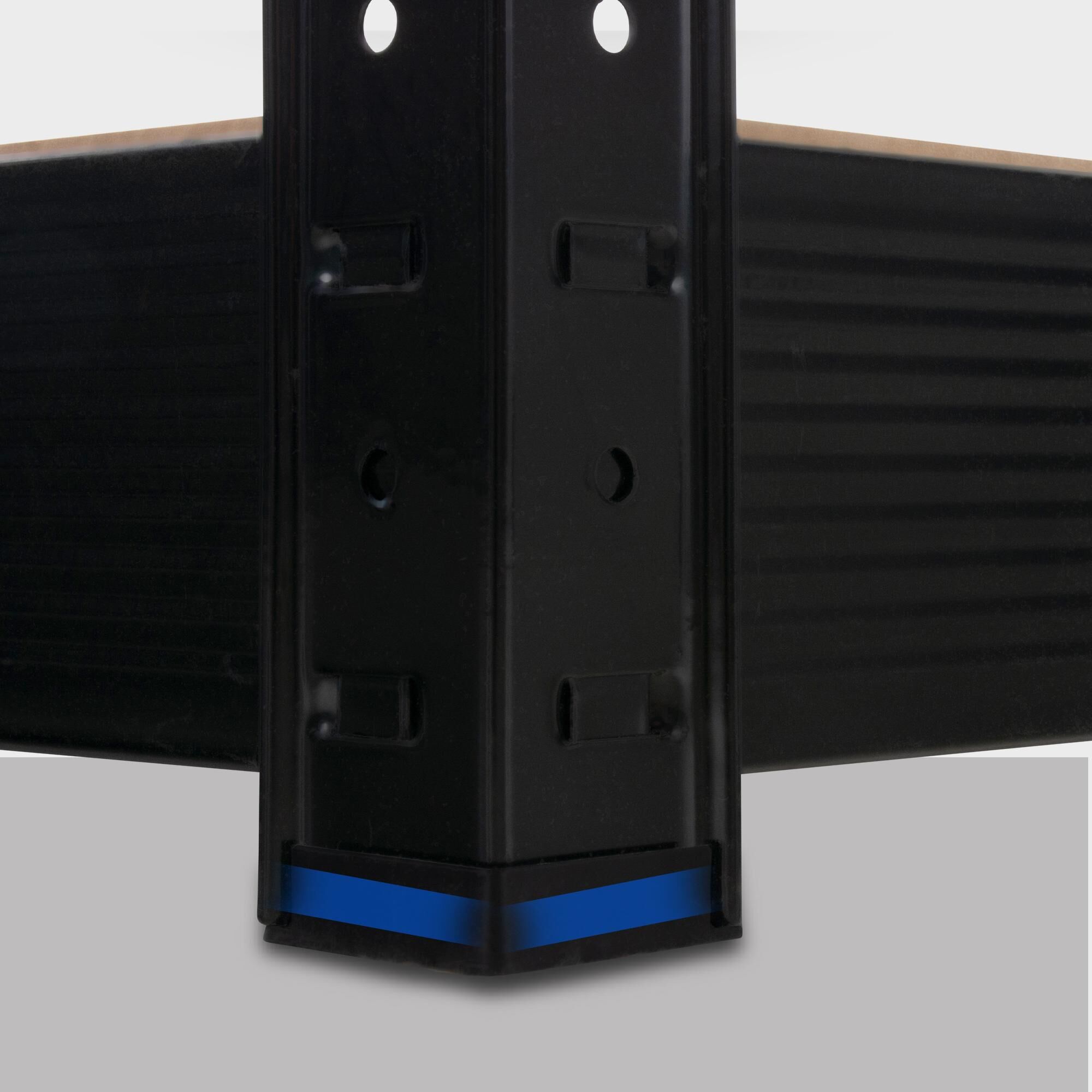 Lagerregal 160x60x180 cm, schwarz