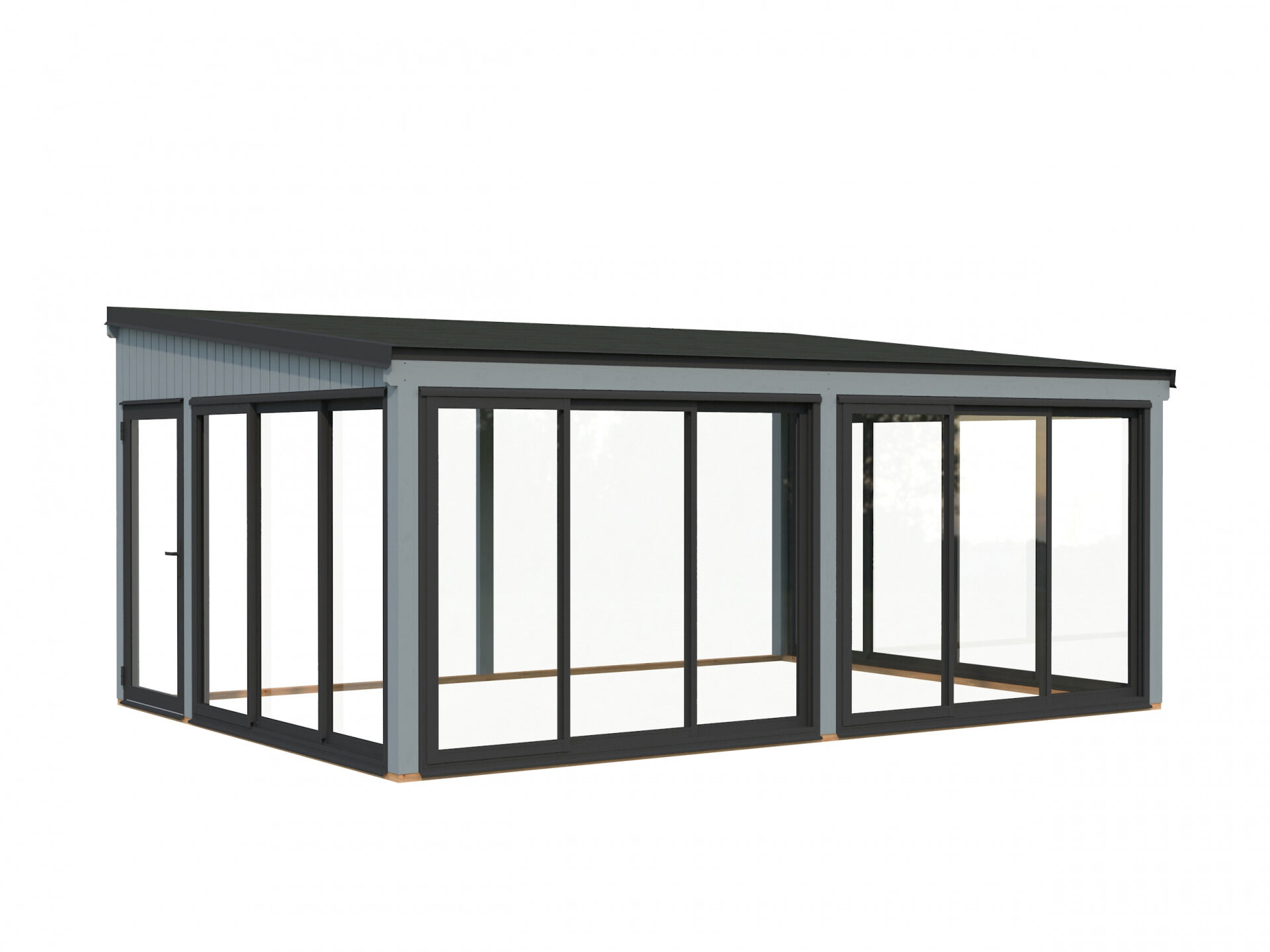 Palmako Gartenzimmer Glashaus Lumi 23,3 m² Slide