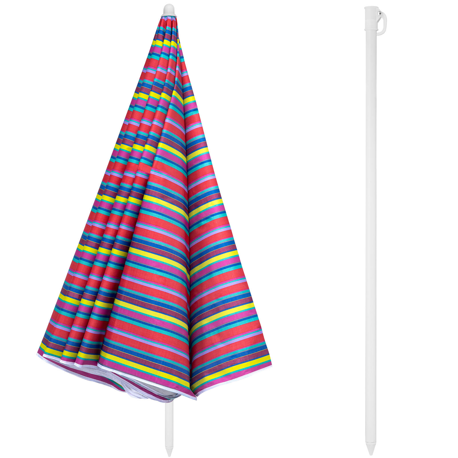 Sonnenschirm Crete Bunt 200cm UV-Schutz 50+ Neigefunktion