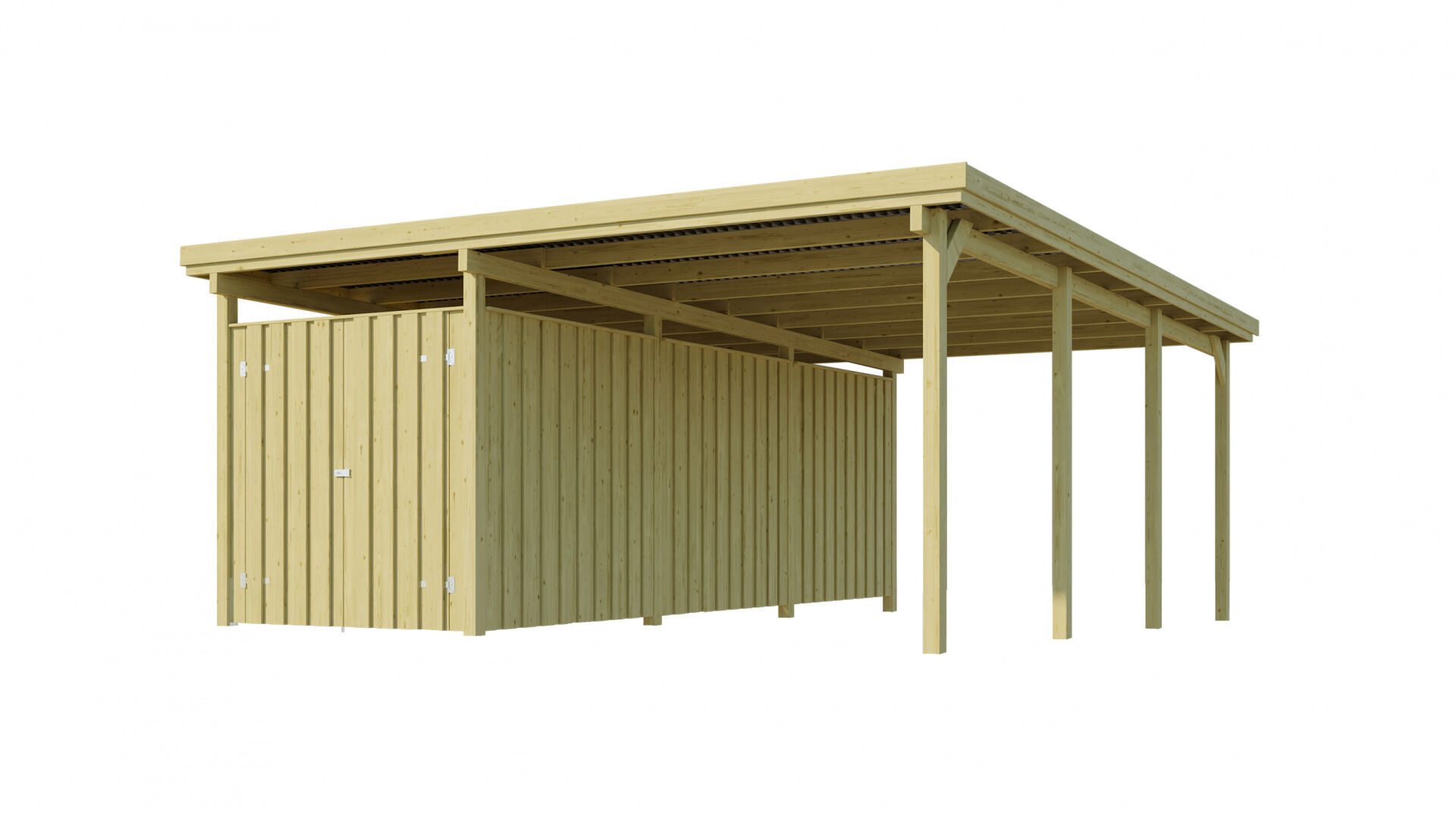 weka Carport 607 Gr.3, inkl. XXL Geräteraum