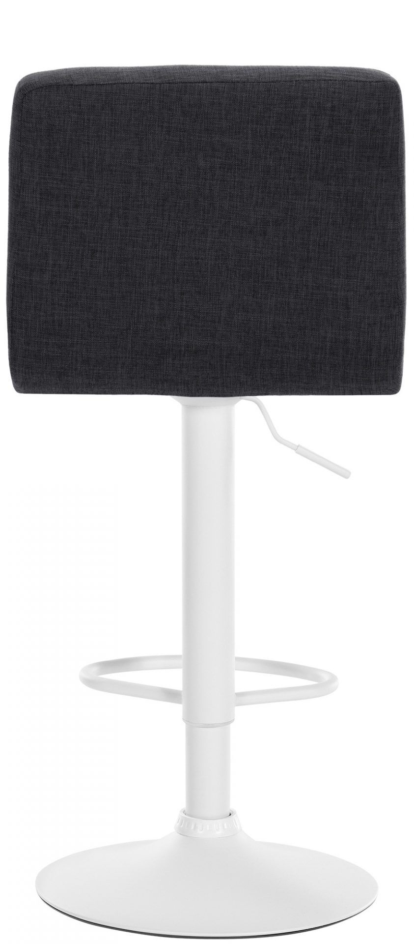 Barhocker Calma Stoff weiß, dunkelgrau