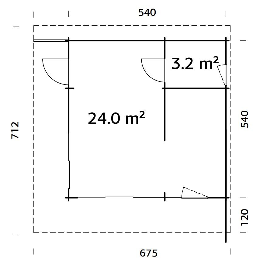 Palmako Ferienhaus Cecilia 27,2 m2