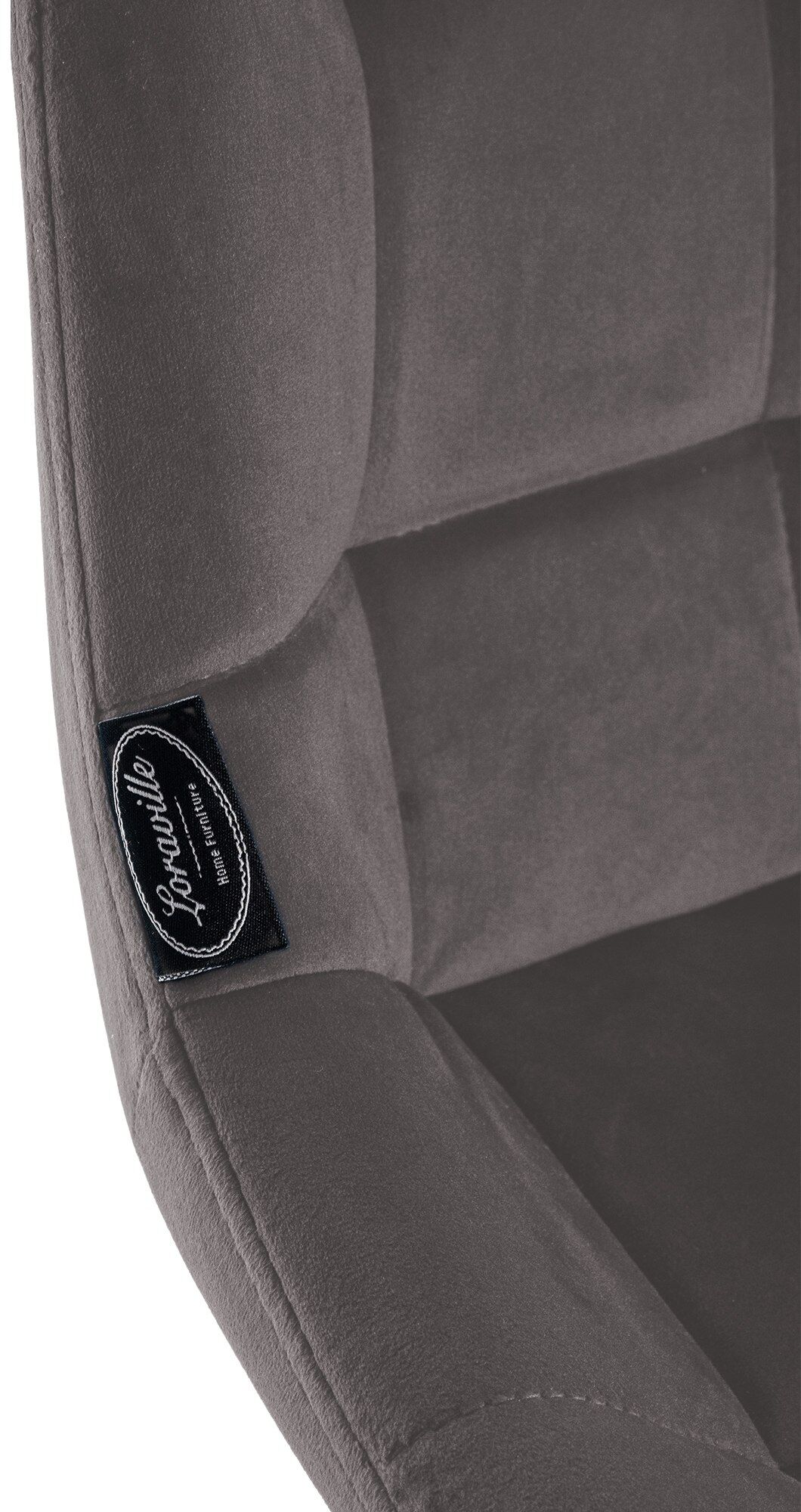 Barhocker Weston Schwenkbar Samt, grau