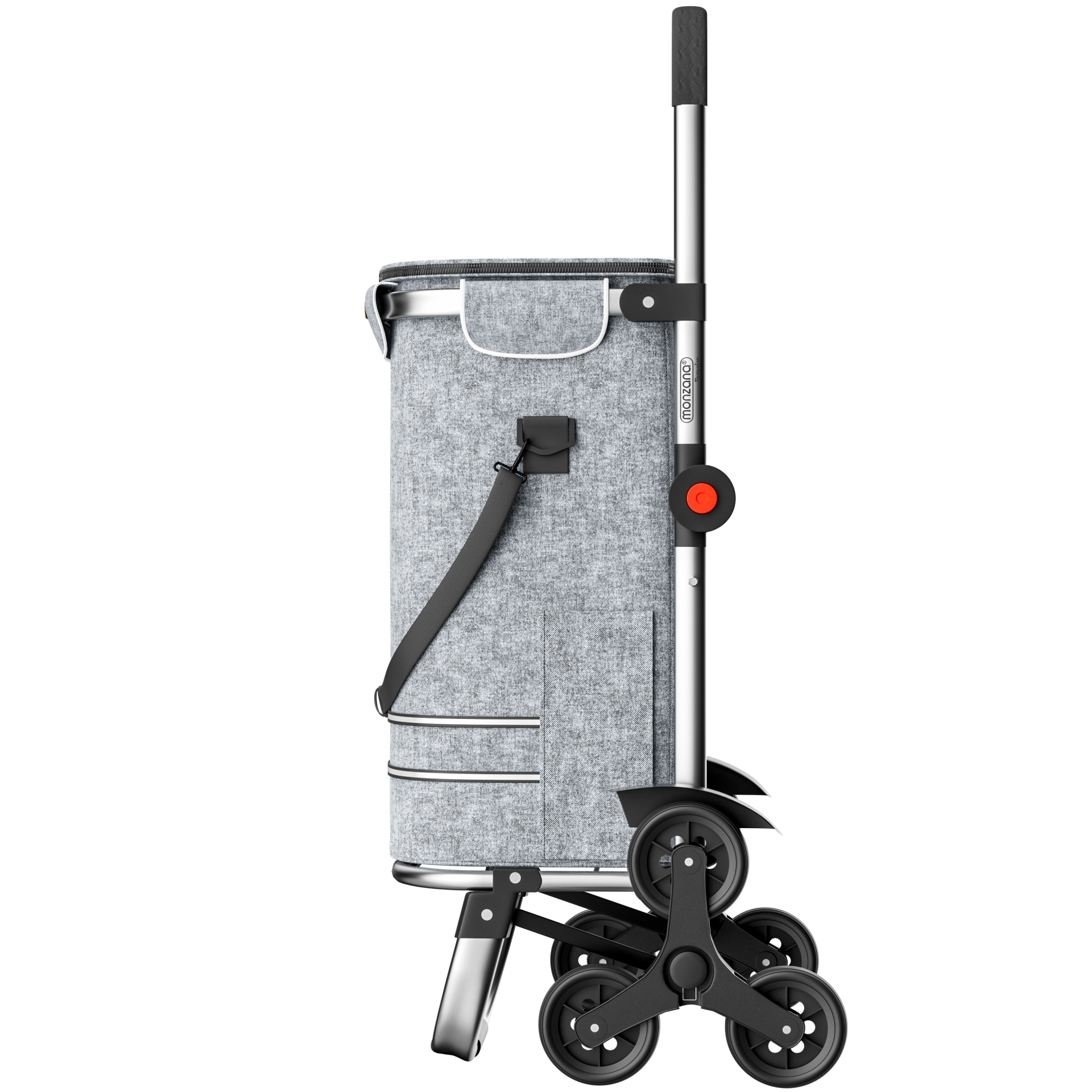 Einkaufstrolley Treppensteiger Grau