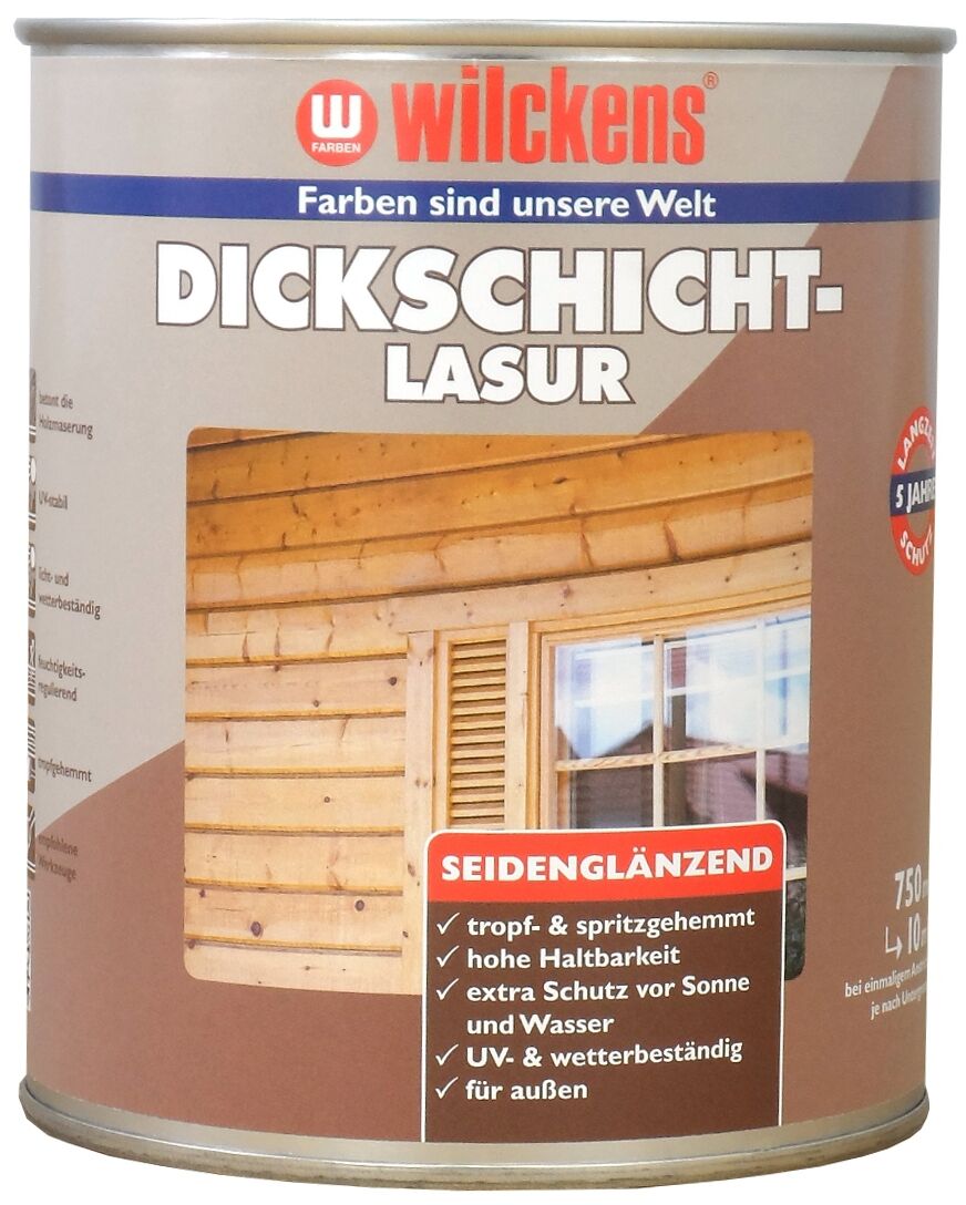Wilckens Dickschichtlasur seidenglänzend 0.75l, palisander