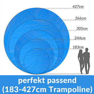 Abdeckung Trampolin Blau Ø366cm