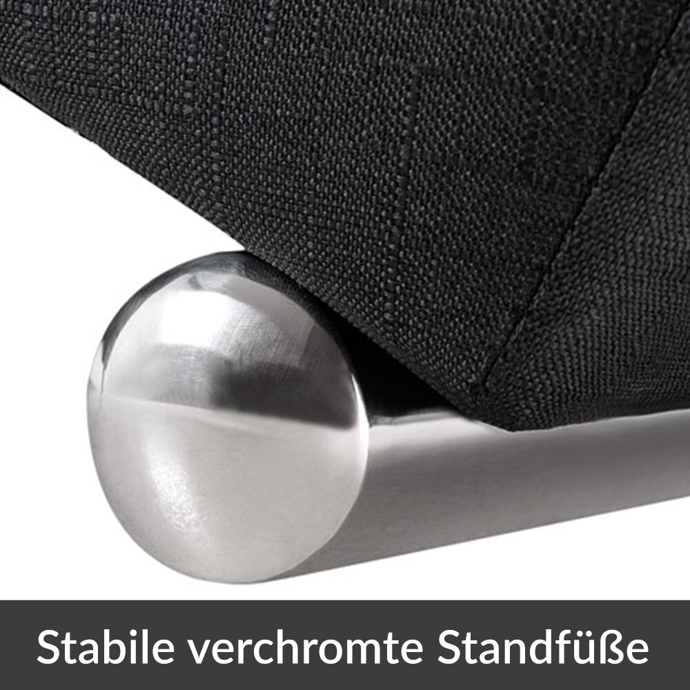 Relaxliege London Anthrazit Webstoff