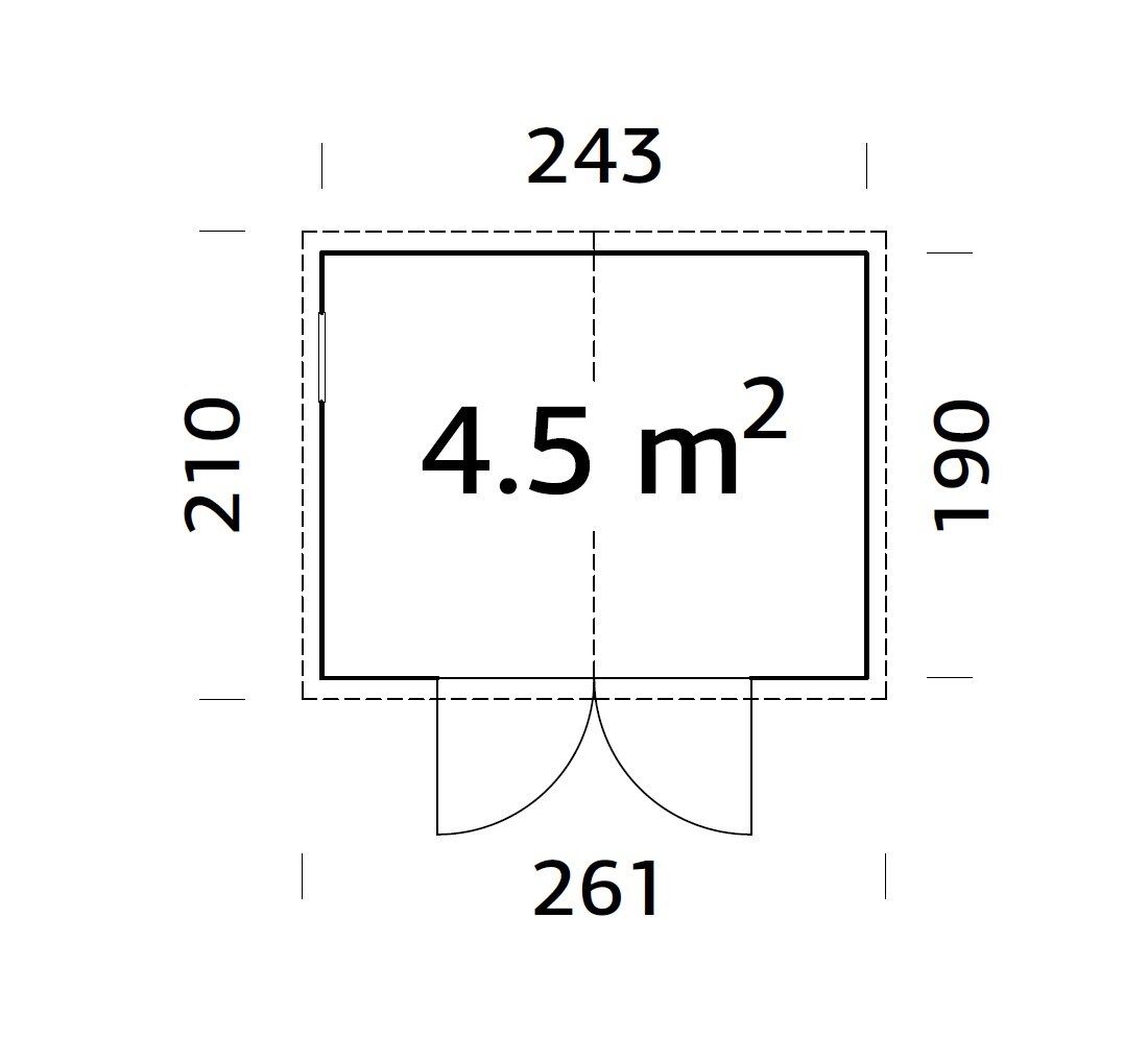 Palmako Gerätehaus Dan 4,5 m²